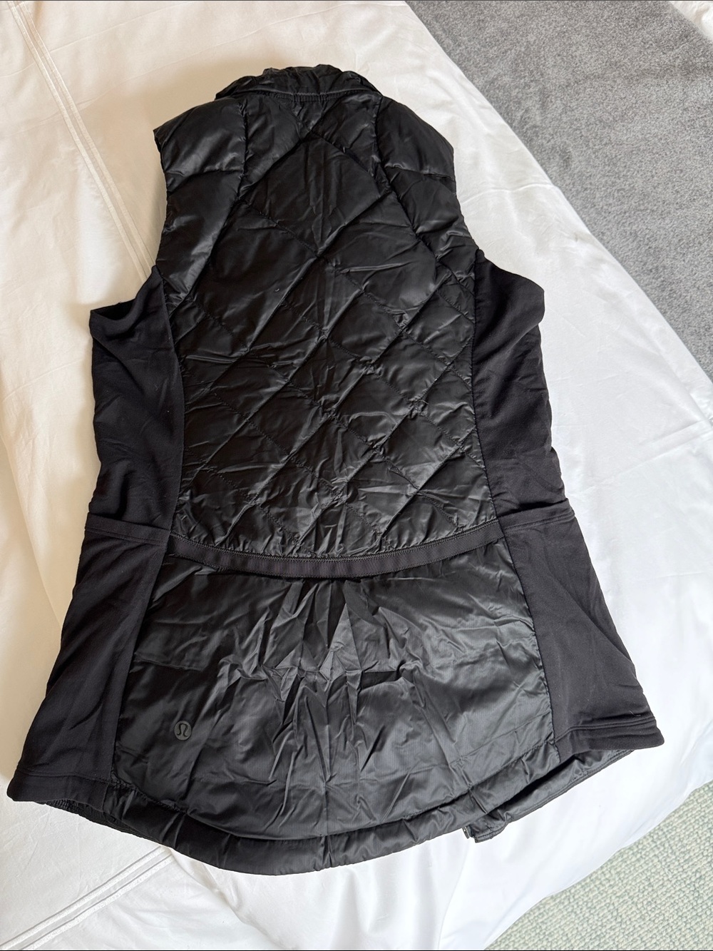 lululemon athletica Black Quilted Hybrid Vest